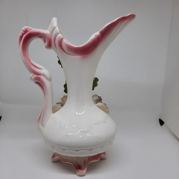 5 For $20.00 Vintage Decorative Pitcher Pink, Blue and Yellow flowers - Picture 2 of 14